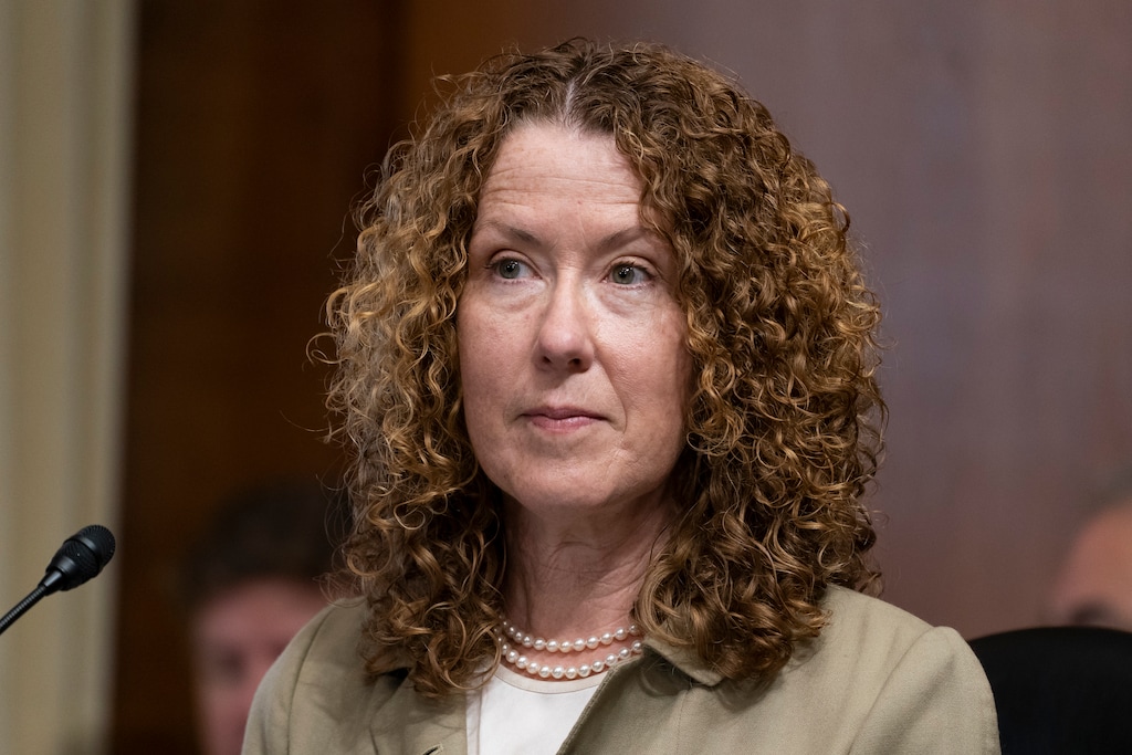 (Alex Brandon | AP) Tracy Stone-Manning listens during a confirmation hearing for her to be the director of the Bureau of Land Management, during a hearing of the Senate Energy and National Resources Committee on Capitol Hill, Tuesday, June 8, 2021, in Washington.