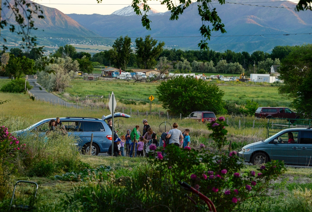 (Leah Hogsten  |  The Salt Lake Tribune) Spanish Fork has approved a plan to put in 130 homes on a piece of property across the road from Diane Garcia's farm, above right. Garcia fears the light pollution from porches and street poles will likely scare away and ultimately kill off the fireflies. Fireflies have been twinkling in the hay fields of Garcia's family farm, Thompson Century Farm near Spanish Fork, since her great-great-grandfather Samuel Thompson settled the farm in 1800s. The farm and its wet, marshy habitat is perfect for the fireflies' annual mating rituals every year, roughly from late May to early July. Garcia leads tours through her fields for free, simply to share in the experience and to educate others about fireflies, their short-lived lifecycle and what endangers their fragile habitat.