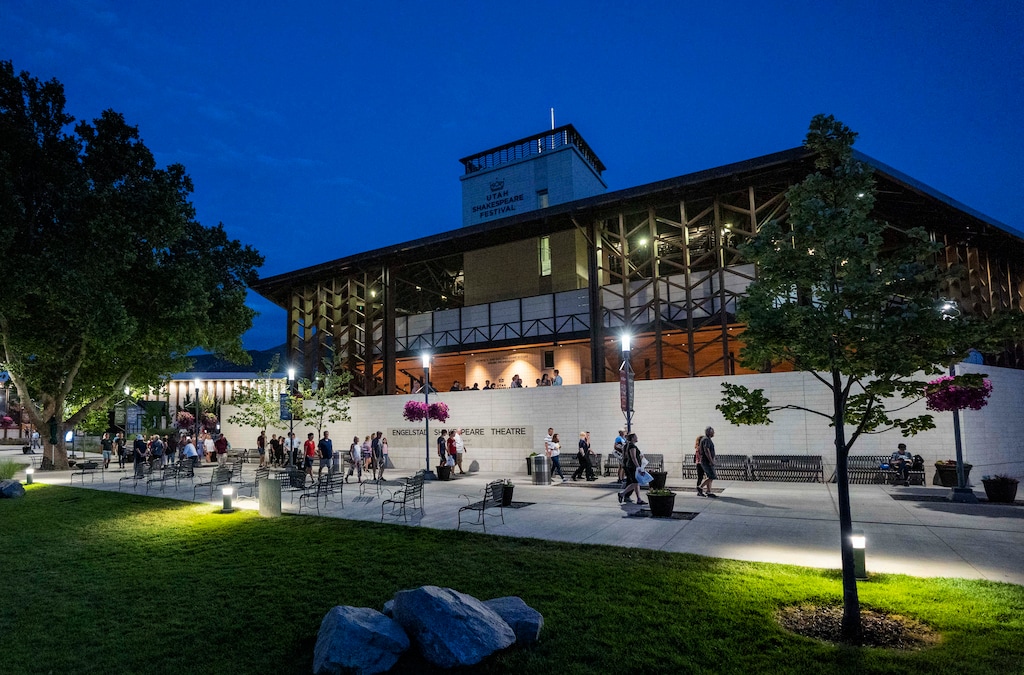 (Rick Egan | The Salt Lake Tribune)  The Englestad Shakespeare Theatre is the centerpiece of the Utah Shakespeare Festival in Cedar City.