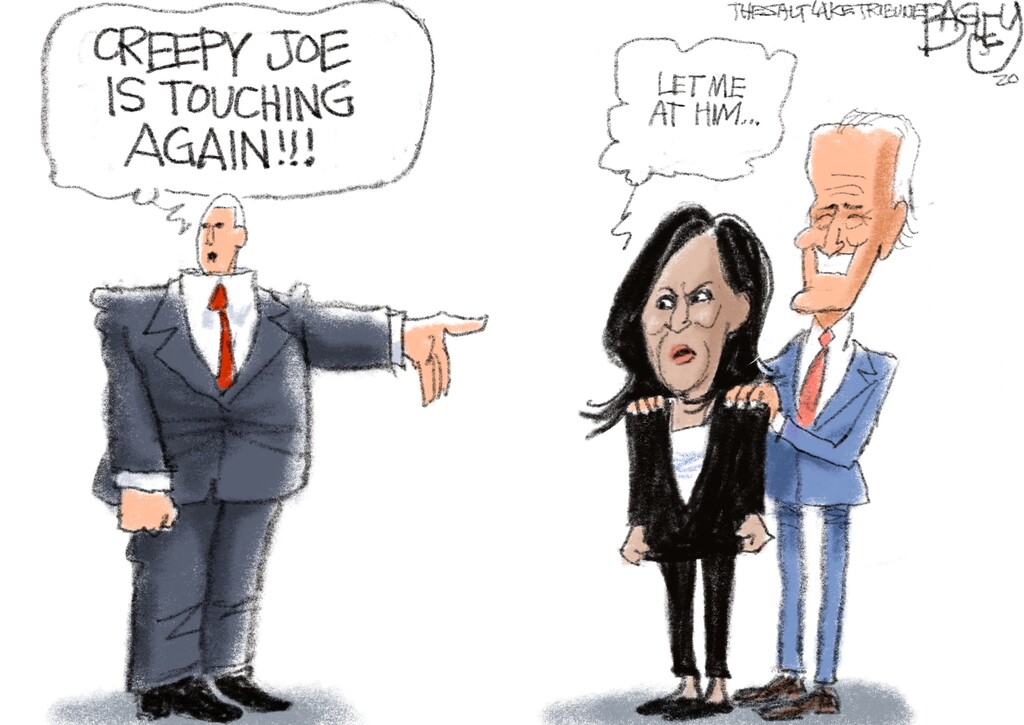 (Pat Bagley | The Salt Lake Tribune) This cartoon, titled "Veep," appears in The Salt Lake Tribune on Thursday, Aug. 13, 2020.