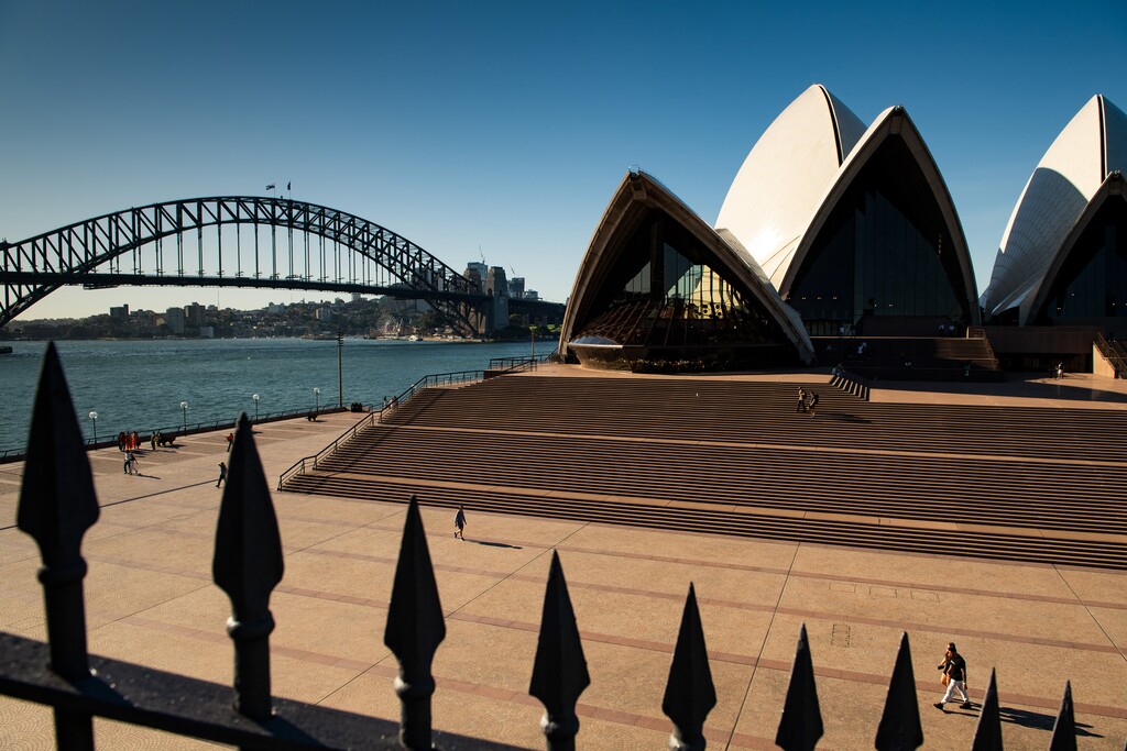 (Matthew Abbott | The New York Times) The Sydney Opera House is shown in March 2020. The Church of Jesus Christ of Latter-day Saints recently purchased farmland in Australia for more than $300 million.
