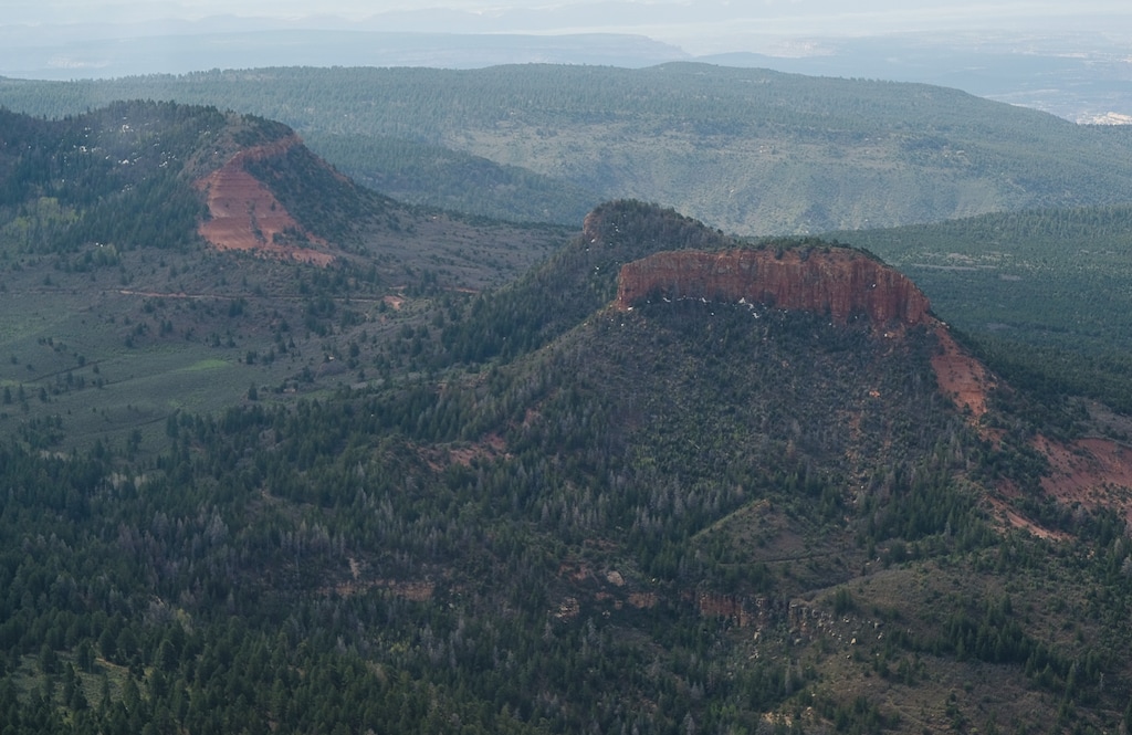 (Francisco Kjolseth | The Salt Lake Tribune)
The two buttes that make up the namesake for the Bears Ears National Monument reveal the vast landscape surrounding them as part of the 1.35 million acres in southeastern Utah protected by President Barack Obama on Dec. 28, 2016. Interior Secretary Ryan Zinke has recommended that the monument be reduced in size.
