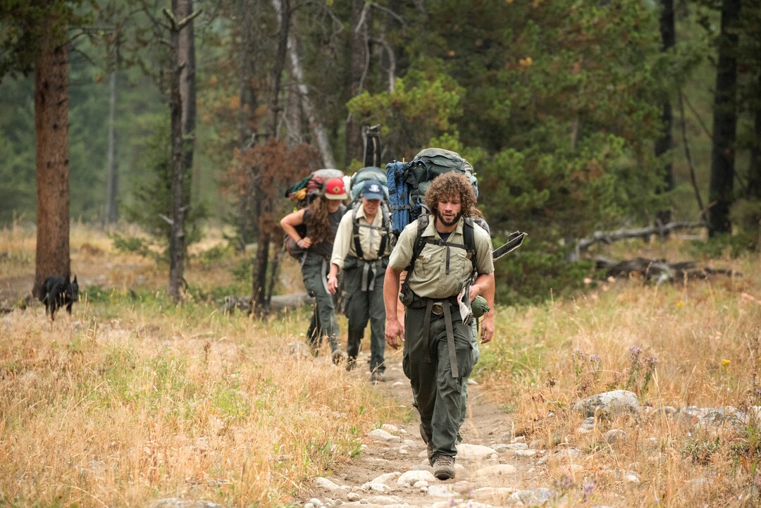 (Rachel Leathe  |  Bozeman Daily Chronicle) Joshua Kinsel, a trail lead for the U.S. Forest Service, heads a five-person trail crew on an eight-day backpacking trip into the Lee Metcalf Wilderness Area. The crew is responsible for repairing trails and bridges in the backcountry. 