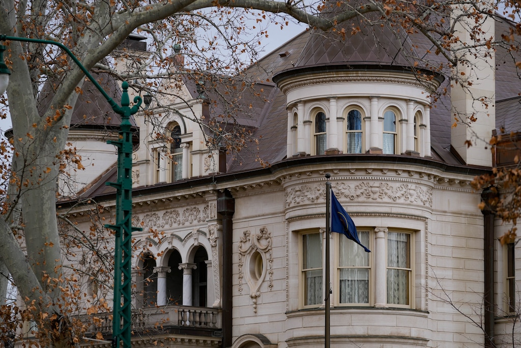 (Francisco Kjolseth | The Salt Lake Tribune) The governor’s mansion at 603 E. South Temple in Salt Lake City is pictured on Tuesday, Jan. 10, 2023.