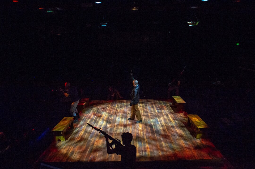 (Rick Egan  |  The Salt Lake Tribune)   Actors rehearse for the conclusion of Henry VI: Parts Two and Three, at the Shakespeare Festival in Cedar City, Wednesday, June 19, 2019.