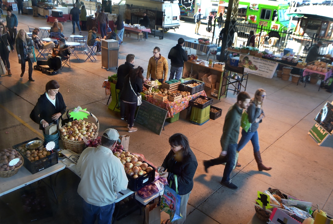 (Scott Sommerdorf   |  The Salt Lake Tribune)   The Rio Grande Winter Market, Saturday, November 11, 2017. The market is a project of Urban Food Connections of Utah and will be held every Saturday, through April 21st, from 10 AM - 2 PM.