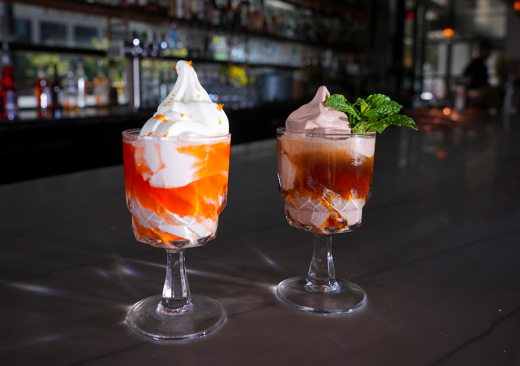(Bethany Baker | The Salt Lake Tribune) Amaro floats at Copper Common in Salt Lake City on Friday, Aug. 30, 2024.