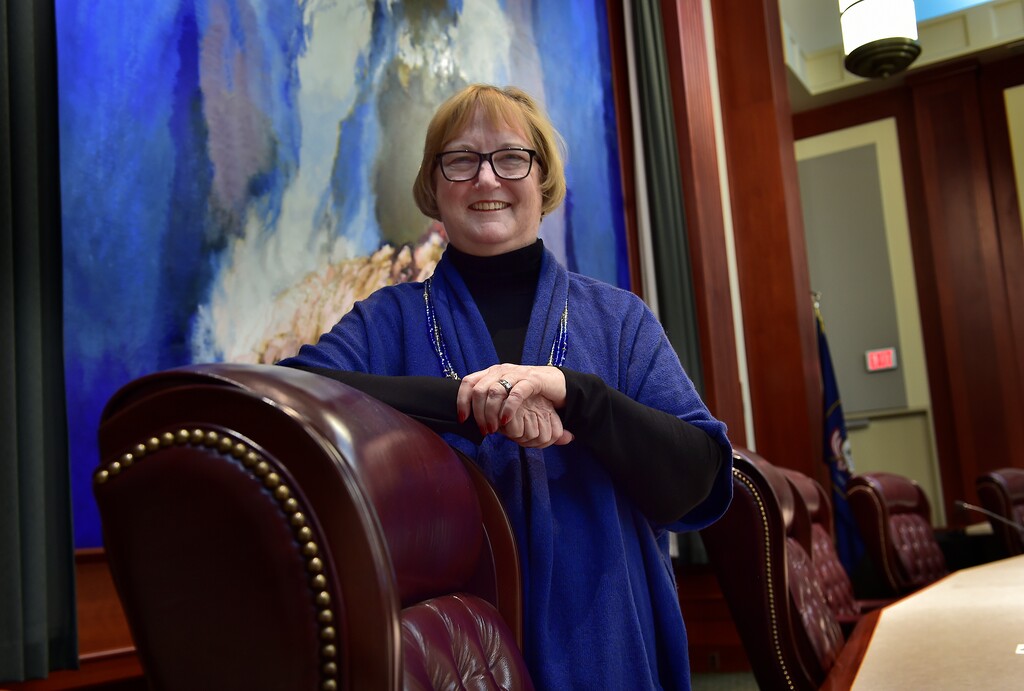 (Scott Sommerdorf   |  The Salt Lake Tribune)   
Justice Justice Christine Durham retired after 35 years on the Utah Supreme Court. She poses for a photo in the Utah Supreme Court, Thursday, Nov. 16, 2017.