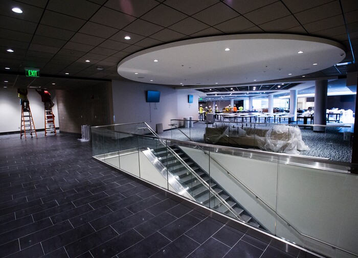 (Rick Egan  |  The Salt Lake Tribune)  The new Club section in the Vivint Smart Home Arena, Friday, September 15, 2017.


