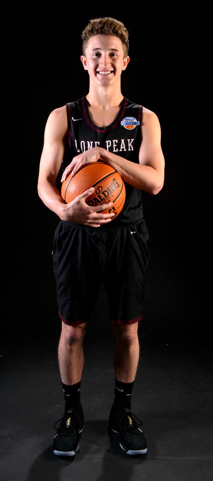 (Steve Griffin  |  The Salt Lake Tribune)  Prep basketball Chantry Ross, Lone Peak, in the Salt Lake Tribune studio in Salt Lake City Tuesday April 10, 2018.