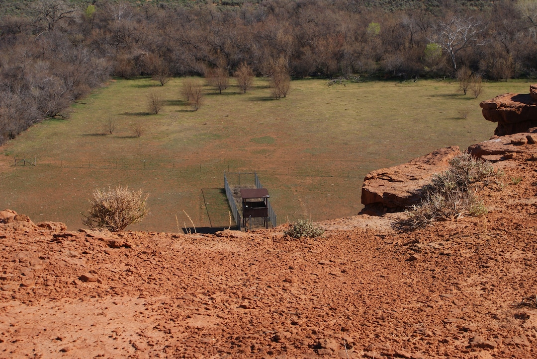 (Christopher M. Bartel  |  Collection of the University of Maryland Art Gallery) "Dog Run Two," an image photographed by Christopher Bartel during his time working at Skinwalker Ranch in Utah's Uinta Basin. The photo is part of an online exhibit, "Skinwalker Ranch Portfolio," presented by the University of Maryland Art Gallery.