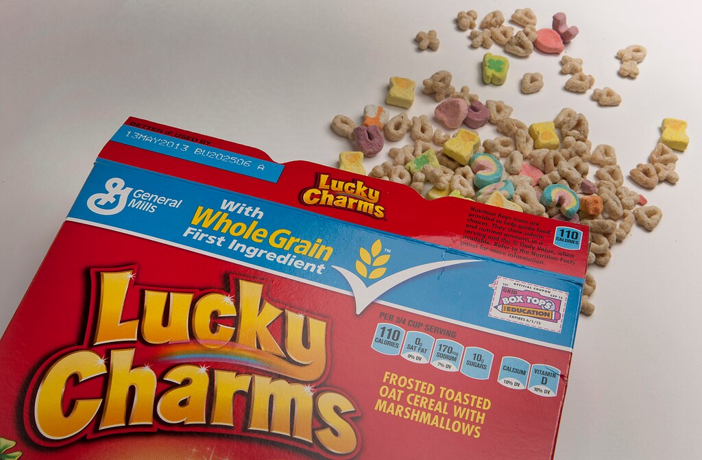 (Scott Eells | Bloomberg) Lucky Charms cereal.