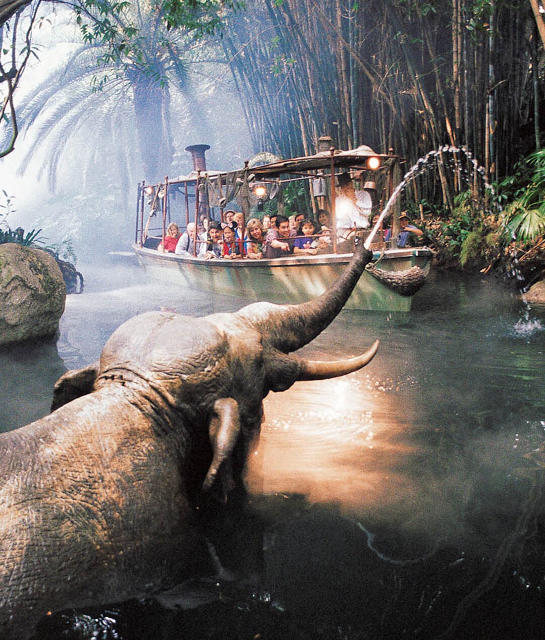 (Photo courtesy Disneyland Resort) Disneyland guests board a trusty tramp steamer for the Jungle Cruise ride.