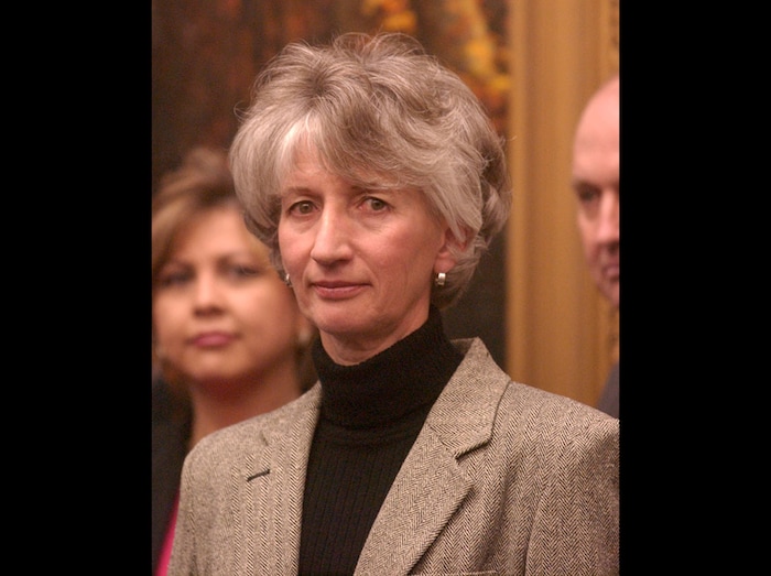 (Leah Hogsten | Tribune file photo) Environmental Quality Executive Director Dianne Nielson is photographed during a press conference by Gov. Jon Huntsman, Jr. announcing his new cabinet, Jan. 5, 2005. The retired director of the Utah Department of Environmental Quality, Nielson was among the first and longest-serving women leaders in state government. Nielson died Nov. 7, 2019, at age 71.