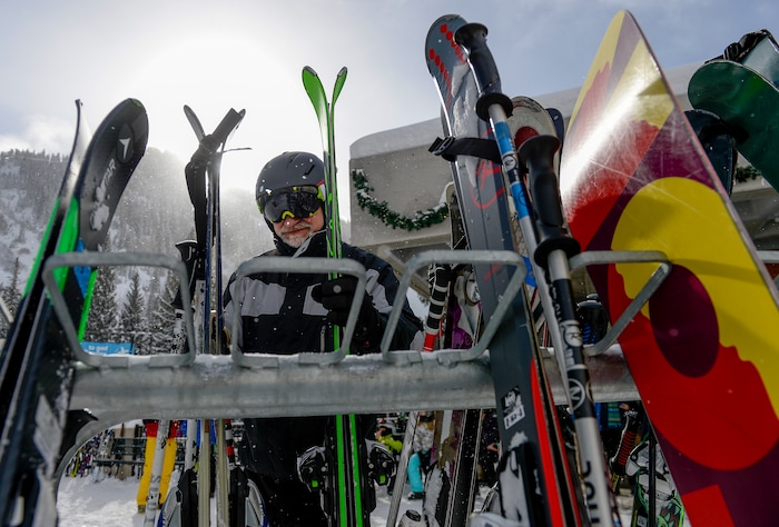 Leah Hogsten | The Salt Lake Tribune "Texting is more dangerous," said Phillip Melfi of UtahÕs new toughest-in-the-nation drunken driving law that takes effect Dec. 30 while skiing with his sons Elliot and Owen at Snowbird, December 29, 2018. The new law lowers the blood alcohol content (BAC) at which drivers are presumed to be legally drunk from 0.08 to 0.05.