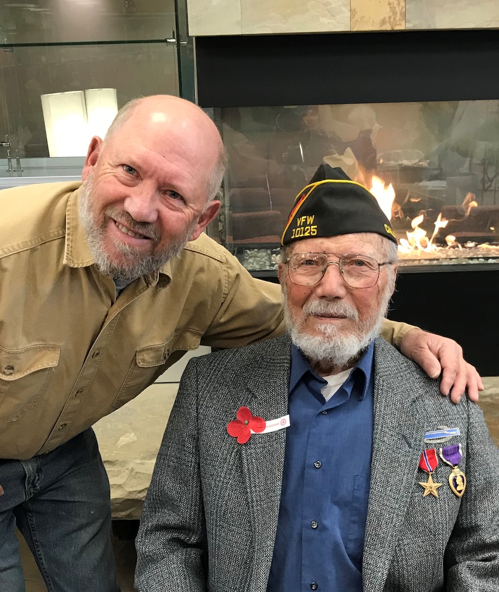 John Griswold and his father, World War II veteran Robert (Bob) Griswold