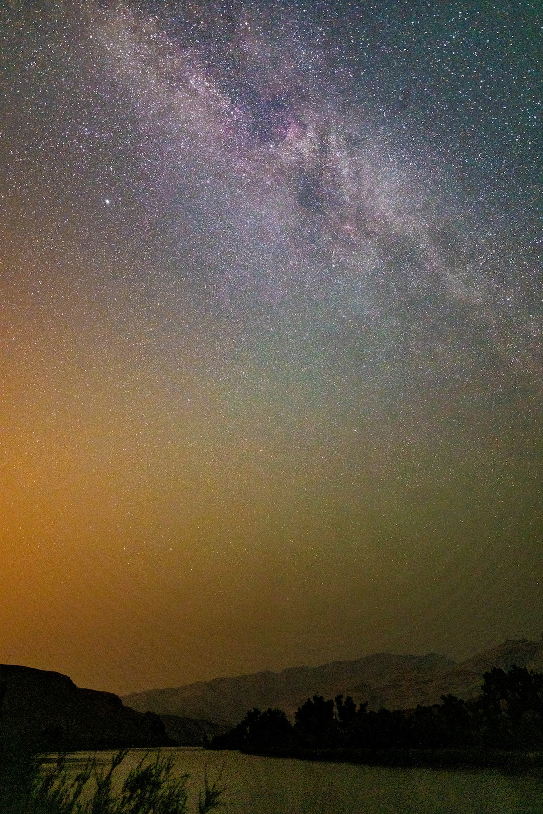 (Francisco Kjolseth | The Salt Lake Tribune) The Milky Way is partially obscured by heavy smoke, pushed in by the California and Oregon fires, at Steinaker State Park, a certified International Dark Skies Park, on Sunday, Aug. 8, 2019.