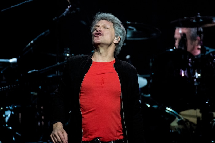 (Chris Detrick | The Salt Lake Tribune) Jon Bon Jovi performs during the 'This House Is Not for Sale' Tour at Vivint Smart Home Arena Friday, March 16, 2018.