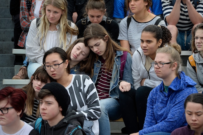 Scott Sommerdorf | The Salt Lake Tribune
at Brighton High School, Wednesday, March 14, 2018.
