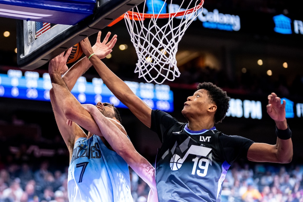 (Trent Nelson  |  The Salt Lake Tribune) The Utah Jazz fell to No. 5 in last year's draft and selected Ace Bailey. This season, the Jazz have the fourth-best odds of getting the No. 1 pick.