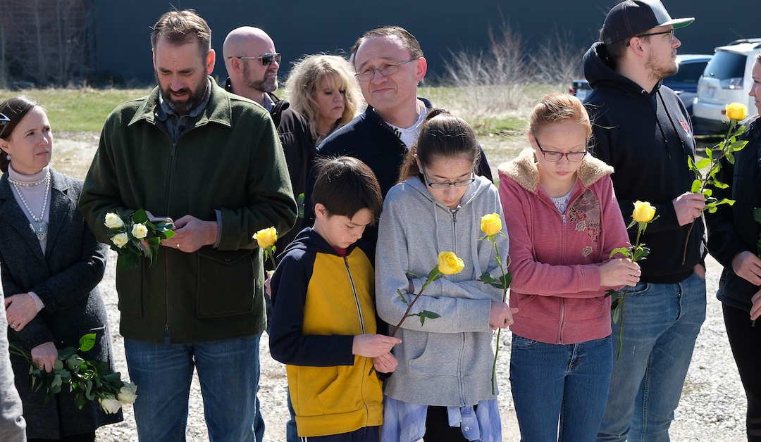 (Francisco Kjolseth  |  The Salt Lake Tribune)  Utah County Commissioner Tanner Ainge organizes a "flash mob of solidarity," in response to the Muslim shootings in New Zealand. He promoted the event on his Twitter page saying, "How amazing would it be if our #UtahCounty Muslim brothers and sisters walked out of their prayer service today with heavy hearts and found themselves surrounded with love and solidarity from the rest of us? Please show up for a flash mob of solidarity today."