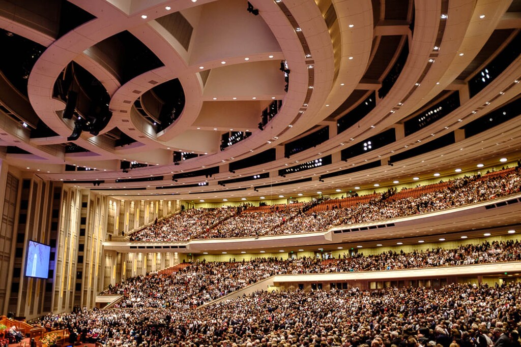 (Trent Nelson | The Salt Lake Tribune)
General Conference of The Church of Jesus Christ of Latter-day Saints in Salt Lake City, Saturday Oct. 6, 2018. New survey results reveal differences between Latter-day Saints in Utah and members elsewhere in the United States.