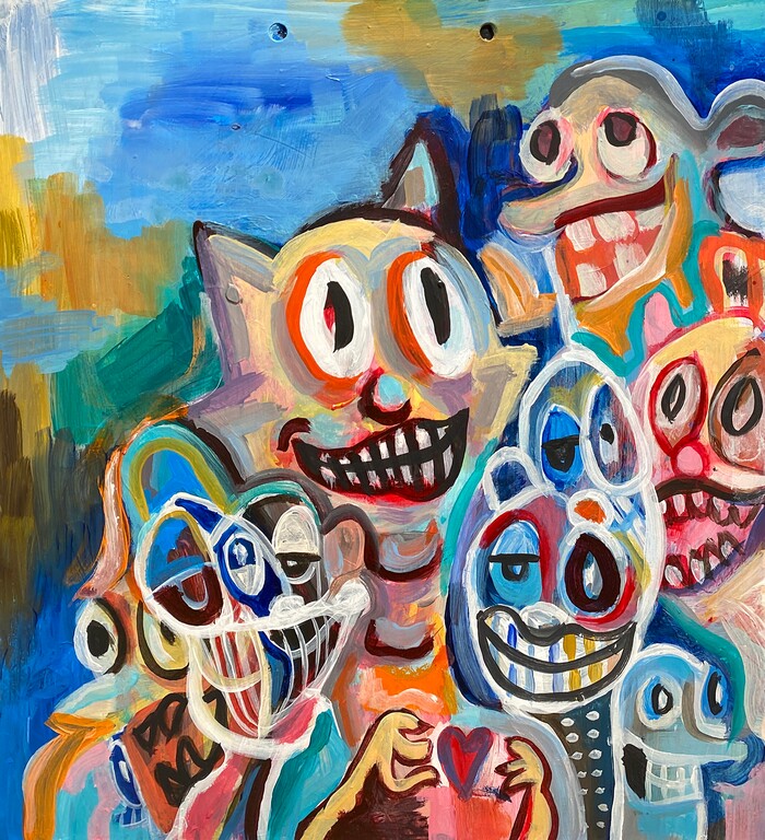 (photo courtesy Kerry Carlson) A plate by artist Derrek Wall.