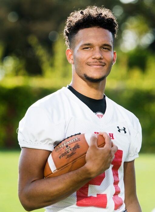 (Rick Egan  |  The Salt Lake Tribune)   is a Ute freshman receiver, Solomon Enis. Tuesday, Sept. 4, 2018.