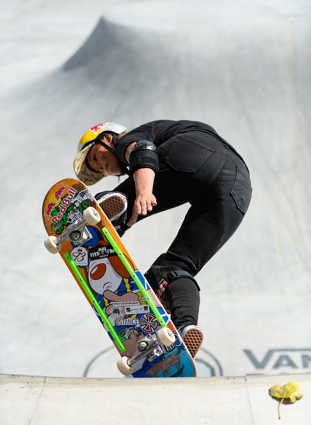 (Francisco Kjolseth  |  The Salt Lake Tribune)  Pro skater Kisa Nakamura of Japan joins other pro skaters for a community skate and first look of the new Vans - Utah Sports Commission Skatepark at the Utah State Fairpark on Tuesday, Sept. 3, 2019.