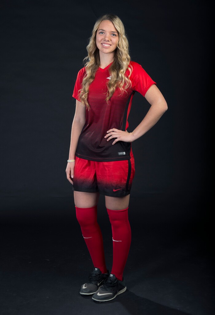 (Scott Sommerdorf   |  The Salt Lake Tribune)   Kayla Thompson of Maple Mountain, Friday, December 8, 2017.  