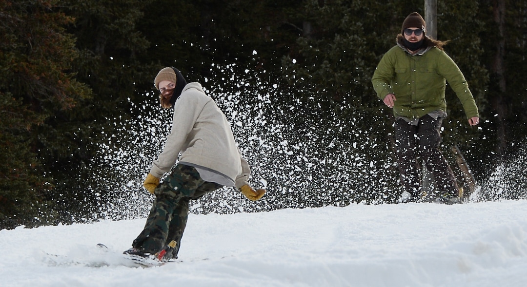 (Francisco Kjolseth  |  The Salt Lake Tribune)  With recent snowfall combined with extensive snowmaking, Brighton Resort opens for the season on Tuesday, Nov. 21, 2017.  Offering a base averaging between 10-20 inches on 3 runs serviced by 2 lifts, “Top to Bottom” skiing and snowboarding begins for snow enthusiasts ready for the season.