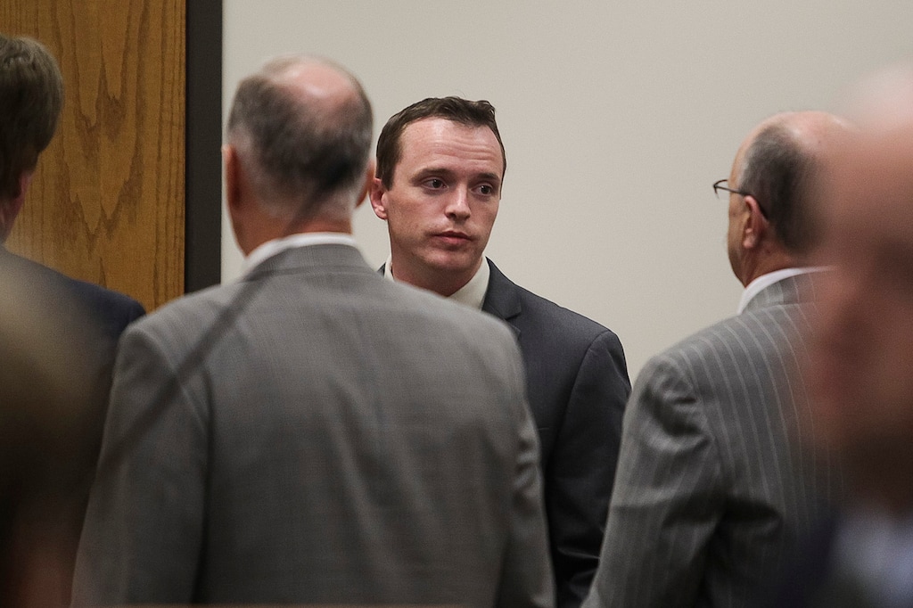 Ian Maule  |  Pool Conrad Truman walks out of a courtroom at 4th District Court in Provo after being found guilty of murder and obstruction of justice in the 2012 death of his wife, Heidy Truman, on Wednesday, Oct. 22, 2014. 