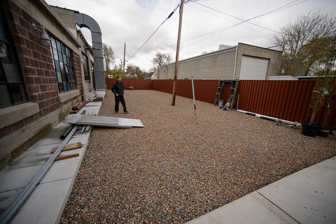 (Trent Nelson | The Salt Lake Tribune)
Owner and head brewer, Kevin Templin, on the outdoor patio at T.F. Brewing in Salt Lake City. T.F., which stands for Templin Family, will open this fall in the Granary District.
