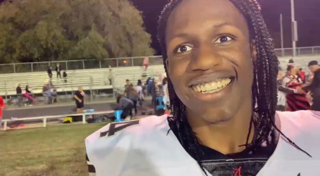 (Sammy Mora | The Salt Lake Tribune) Alta running back Anson Jaramillo's three touchdowns helped lead the Hawks to a win over Jordan in their regular-season finale, Thursday, Oct. 7, 2021.
