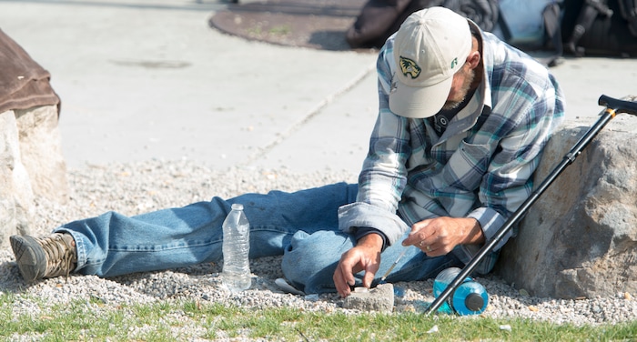 Rick Egan  |  The Salt Lake Tribune

Homeless campers are forced to remove their belonging from the Rio Grande Area, as the Salt Lake County Health Department brings in heavy machinery to clean up the area, Thursday, July 6, 2017.


