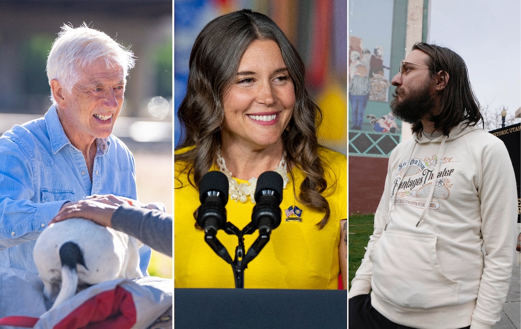 (The Salt Lake Tribune) Salt Lake City mayoral candidates, from left: Rocky Anderson; current mayor Erin Mendenhall; and Michael Valentine.