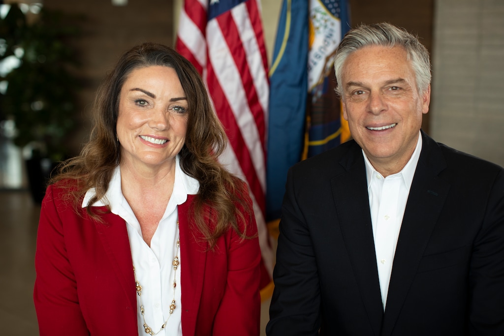 (Photo courtesy of Jon Huntsman campaign) Provo Mayor Michelle Kaufusi is the lieutenant governor running mate this year with former Gov. Jon Huntsman.
