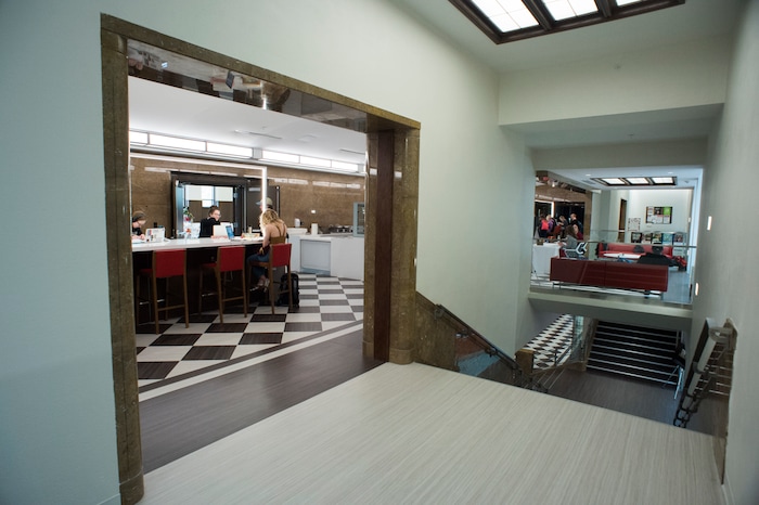 (Rick Egan  |  The Salt Lake Tribune)     The new Gary and Ann Crocker Science Center on Presidents Circle, at the University of Utah, Thursday, April 19, 2018.


