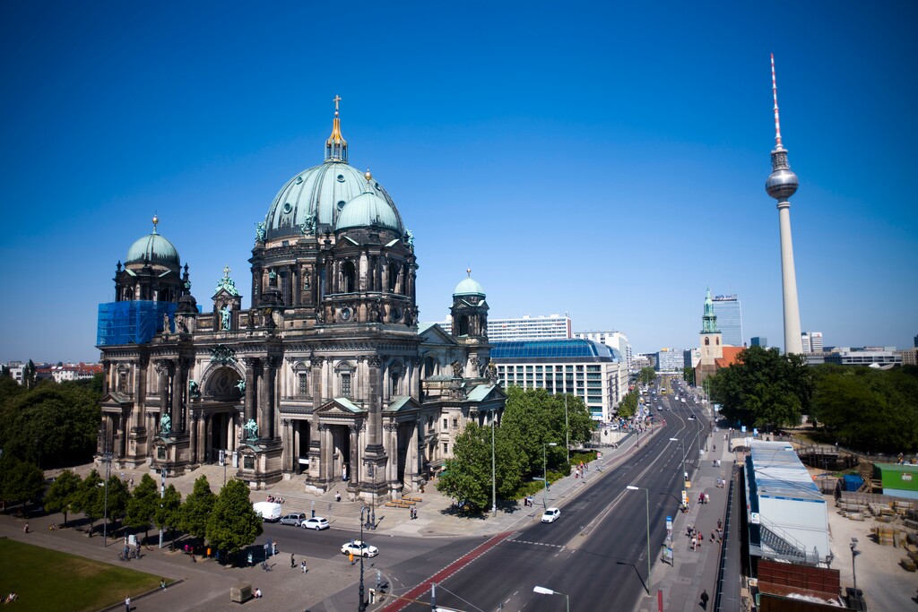 (AP Photo/Markus Schreiber) This Monday, May 14, 2018, photo shows the Berlin Cathedral.