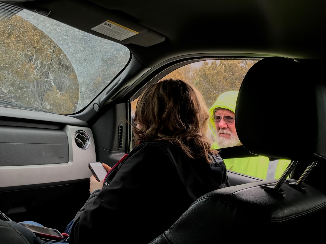 (Paighten Harkins | The Salt Lake Tribune) Bill Powell (right) speaks with Amanda Hunt while searching for his son, Riley Powell, and her niece, Breezy Otteson, in the hills outside Eureka on Feb. 10, 2018. Breezy and Riley have been missing since Dec. 30, and police "strongly" suspect foul play in their disappearance.