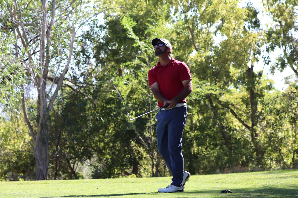 (Photo courtesy of Randy Dodson | Fairways Media) Joe Summerhays competes at the 2020 Salt Lake City Open at Bonneville Golf Course.