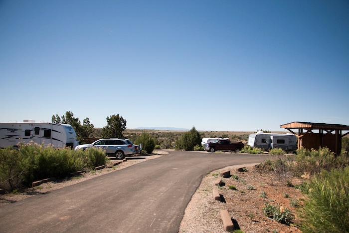 | Courtesy of Hovenweep National Monument
The campground at Hovenweep National Monument, seen here in 2017, in southeast Utah includes sun shades, running water in the restrooms and a tremendous view of the night sky.