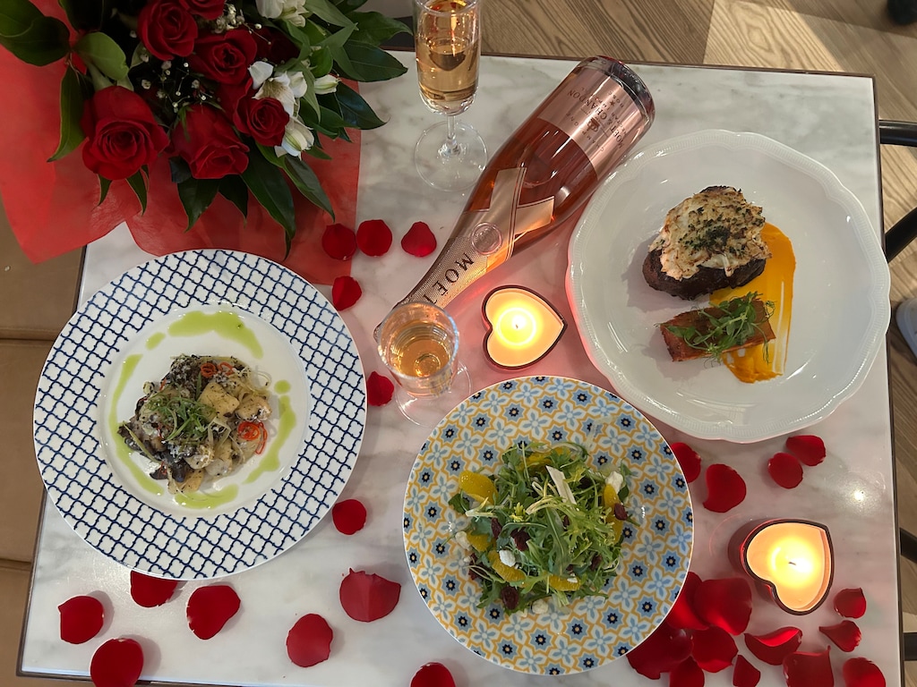 (Adelaide) A Valentine's Day feast is laid out at Adelaide in downtown Salt Lake City.