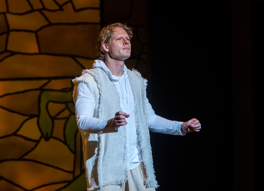 (Rick Egan  |  The Salt Lake Tribune)   Actors walk through a technical rehearsal for Joseph and the Amazing Technicolor Dreamcoat, at the Shakespeare Festival in Cedar City, Wednesday, June 19, 2019.