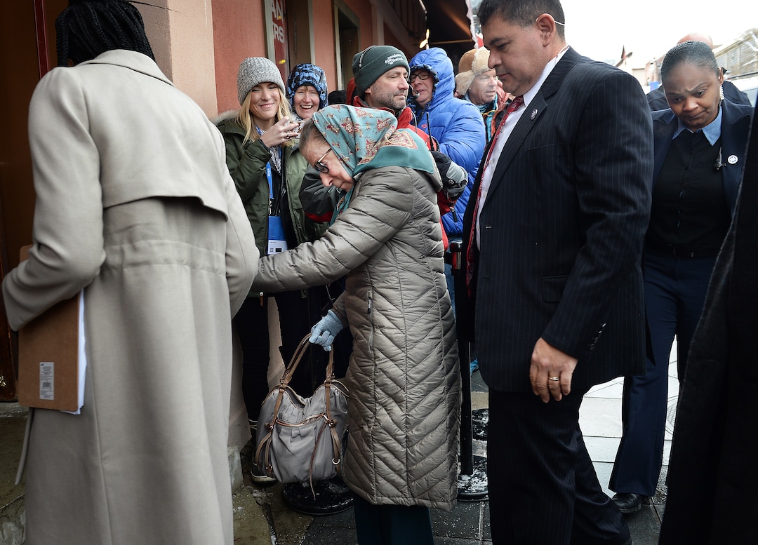 (Scott Sommerdorf   |  The Salt Lake Tribune)   Supreme Court Justice Ruth Bader Ginsburg arrives at Sundance's Cinema Cafe prior to being interviewed by NPR's Nina Totenberg, in connection with the documentary "RBG", Sunday, January 21, 2018.