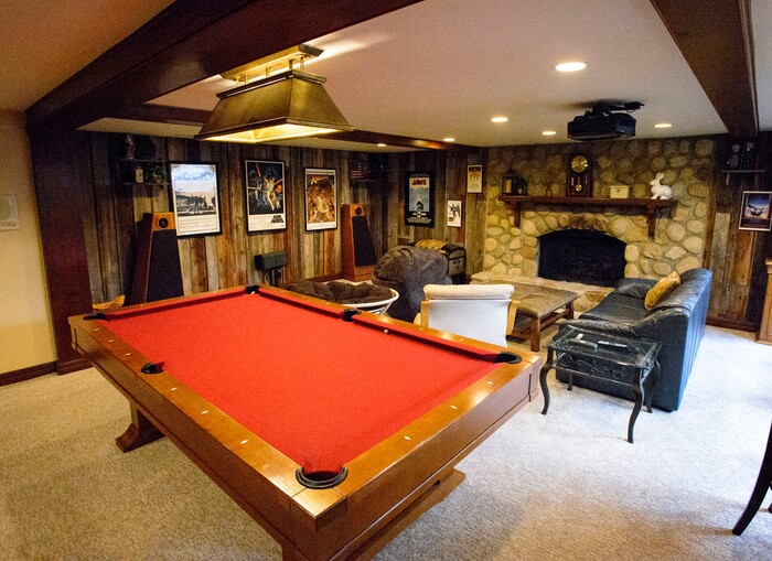 (Steve Griffin  |  The Salt Lake Tribune) The entertainment area in the Theurer home, one of several in Salt Lake City's Country Club neighborhood that will be featured during the 47th annual Historic Homes Tour on Saturday, April 21.