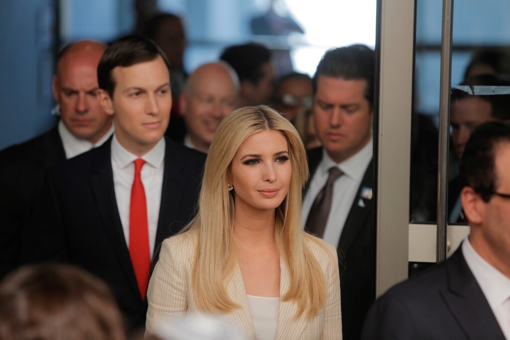 (Sebastian Scheiner | The Associated Press) U.S. President's daughter Ivanka Trump and Senior White House Advisor Jared Kushner, arrive for the opening ceremony of the new U.S. embassy in Jerusalem, Monday, May 14, 2018. Amid deadly clashes along the Israeli-Palestinian border, President Donald Trump's top aides and supporters on Monday celebrated the opening of the new U.S. Embassy in Jerusalem as a campaign promised fulfilled.