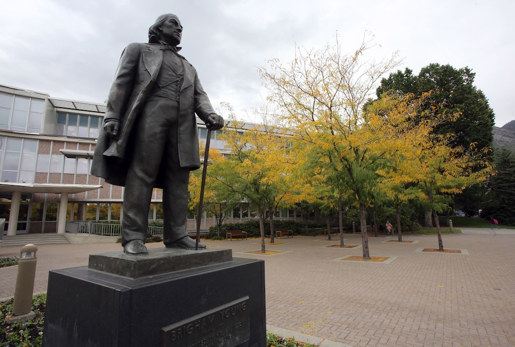 (Francisco Kjolseth | The Salt Lake Tribune) The campus of Brigham Young University in Provo in 2018.
