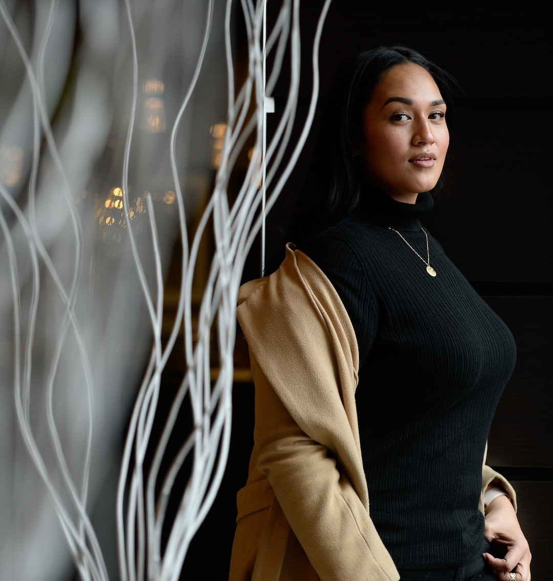 (Francisco Kjolseth | The Salt Lake Tribune)  Veronica Pome’e, the first Polynesian woman to be featured in Sports Illustrated's swimsuit edition, visits Utah to speak at the sixth annual National Pacific Island Violence Prevention Conference held in Salt Lake City April 11-13, 2019.