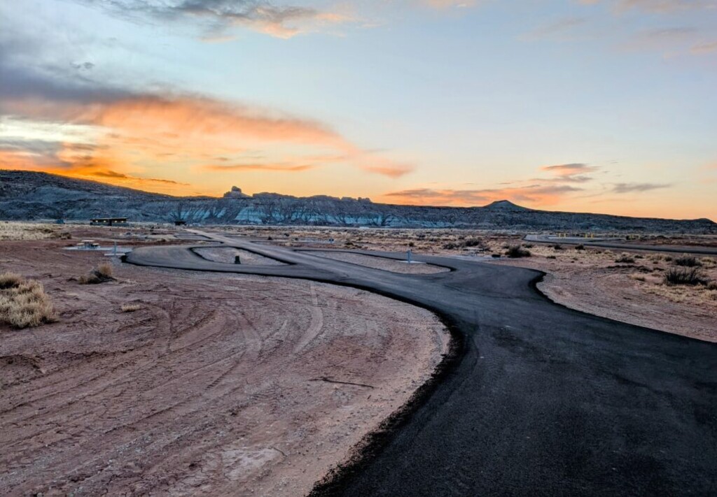 (Brad Walker) When completed, the modern campground at Utahraptor State Park features 61 sites with water and electrical hookups, fire rings, picnic tables and restrooms.